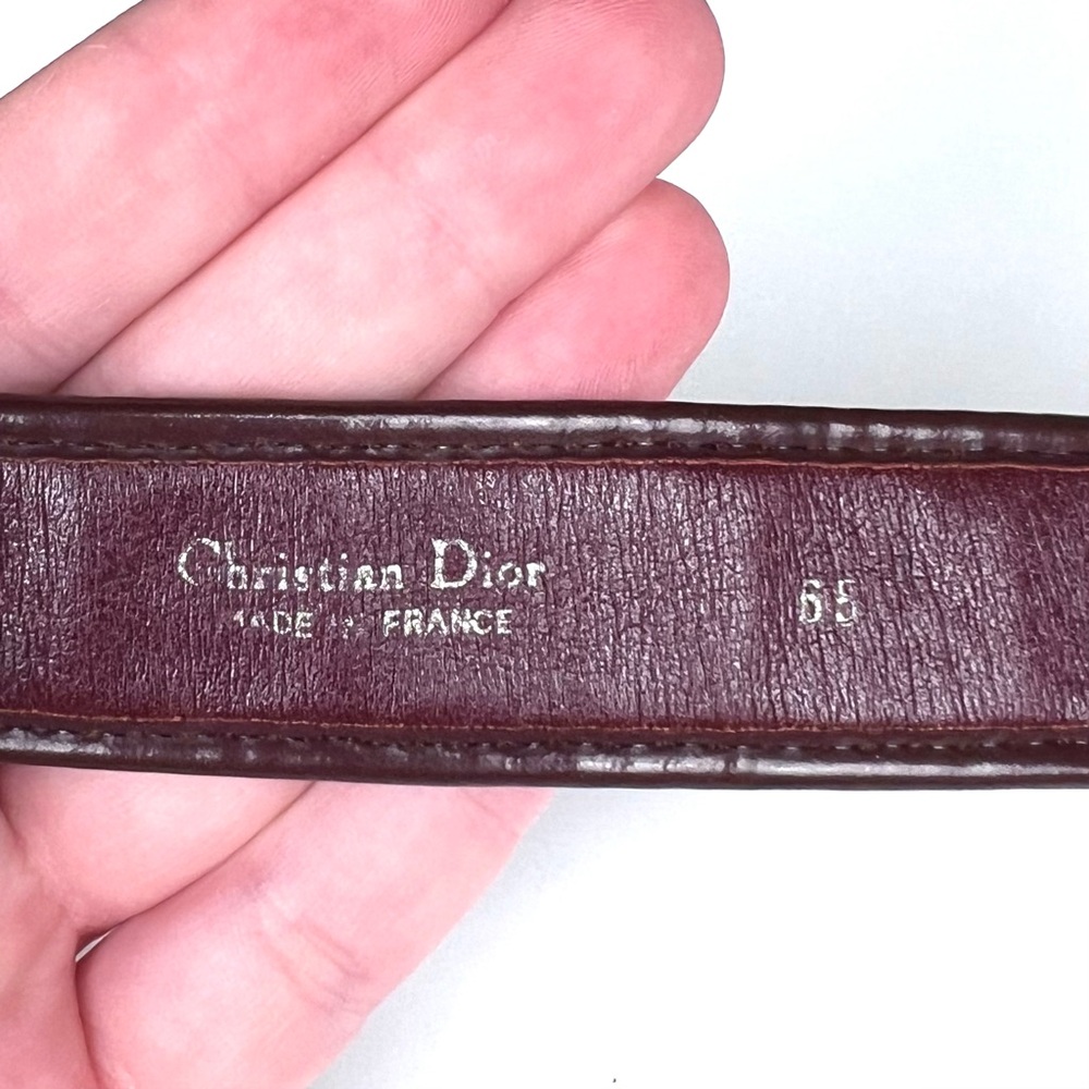 Christian Dior Trotter belt canvas / leather - Picture 4 of 5